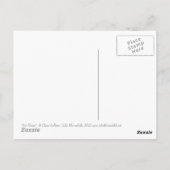 アイリスフラワー春の花絵画ズフローラの紫 ポストカード (裏面)