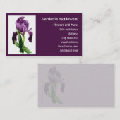 アイリスフラワー – フローラ名刺 名刺 (正面/裏面)