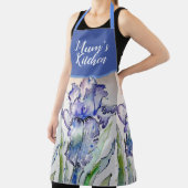 アイリスフローラシャビーシックパープルラベンダームームエプロン エプロン (インサイチュ)