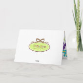 アイリスブルーのアイリスノートカード カード (裏面)