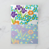 アイリスブルーのアイリスノートカード カード (内部)