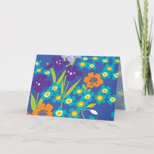 アイリスブルーのアイリスノートカード カード (正面)