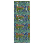 アイリスブルーグリーンイエローファンゴッホ ワインギフトバッグ (裏面)