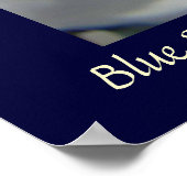 アイリスブルースカイプリントヒーリングTouch看護 ポスター (角)