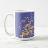 アイリスブルーパープルサマー縁どフローラ コーヒーマグカップ (左)