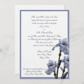 アイリスブーケ/青 招待状 (正面/裏面)