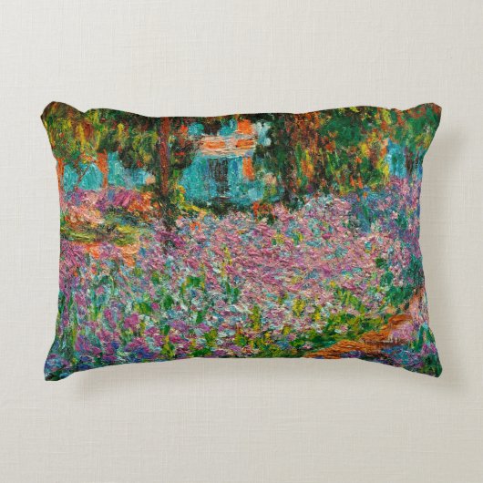 アイリスモネガーデンギヴェルニー花 アクセントクッション (正面)