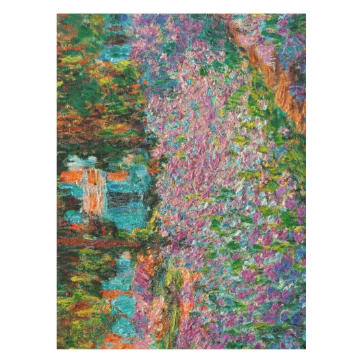 アイリスモネガーデンギヴェルニー花 テーブルクロス (正面)