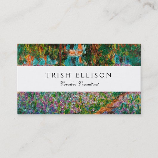 アイリスモネガーデンギヴェルニー花 名刺 (正面)