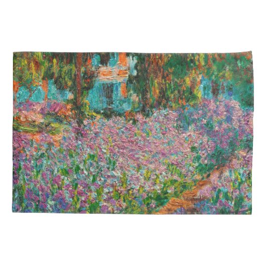 アイリスモネガーデンギヴェルニー花 枕カバー (裏面)