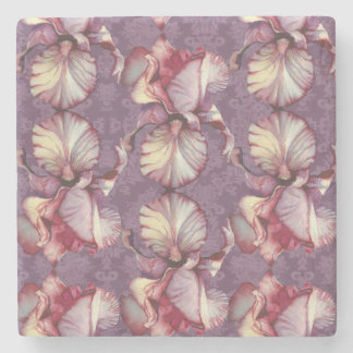 アイリスレース、ヴィンテージのラベンダー ストーンコースター