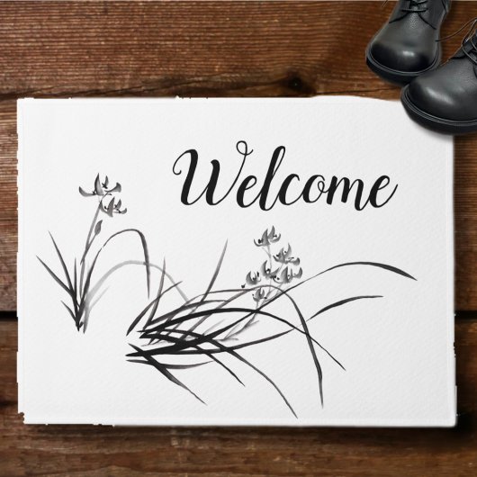 アイリス中国のス春 ドアマット