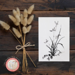 アイリス中国のト – bw写真 ポストカード