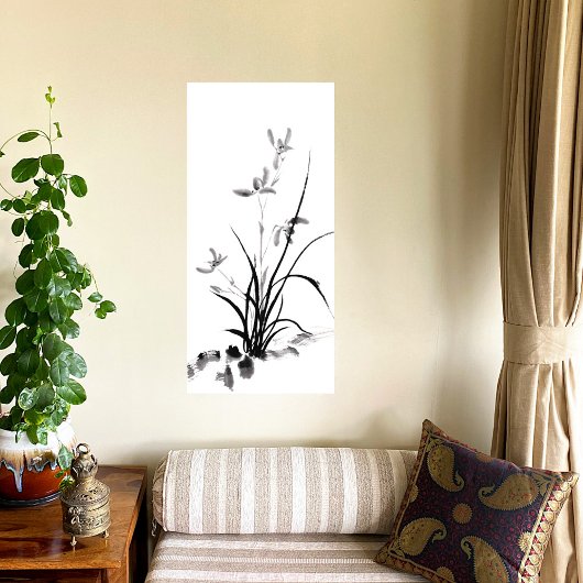 アイリス中国のト – bw キャンバスプリント