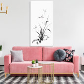 アイリス中国のト – bw キャンバスプリント (インサイチュ (リビング))