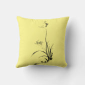 アイリス中国のト – bw クッション (裏面)