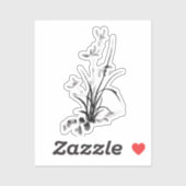 アイリス中国のト – bw シール (シート)