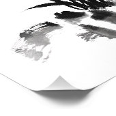 アイリス中国のト – bw フォトプリント (角)