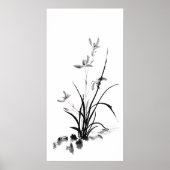 アイリス中国のト – bw ポスター (正面)