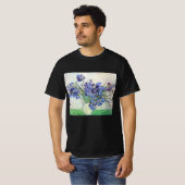アイリス入りの静物の花瓶ヴィンセント・ヴァン・ゴッホ Tシャツ (正面フル)