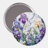 アイリス大理石磁石 マグネット (正面/裏面)