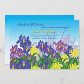 アイリス庭によっては招待状が開花します 招待状 (正面/裏面)