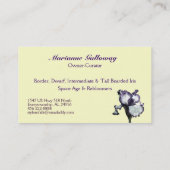 アイリス庭の名刺 名刺 (裏面)