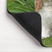 アイリス庭の無頓着なチャールズ王スパニエル犬 マウスパッド (コーナー)