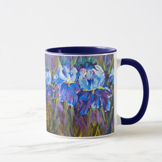 "アイリス庭花"の花のマグ マグカップ (右)