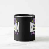 アイリス愛保者穏やかな成長アイリスガーデンフラワー マグカップ (中央)