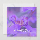 アイリス日本のカスタムウェディング招待状 招待状 (裏面)