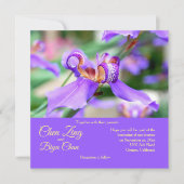 アイリス日本のカスタムウェディング招待状 招待状 (正面)