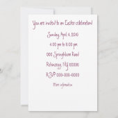 アイリス水彩画 招待状 (裏面)