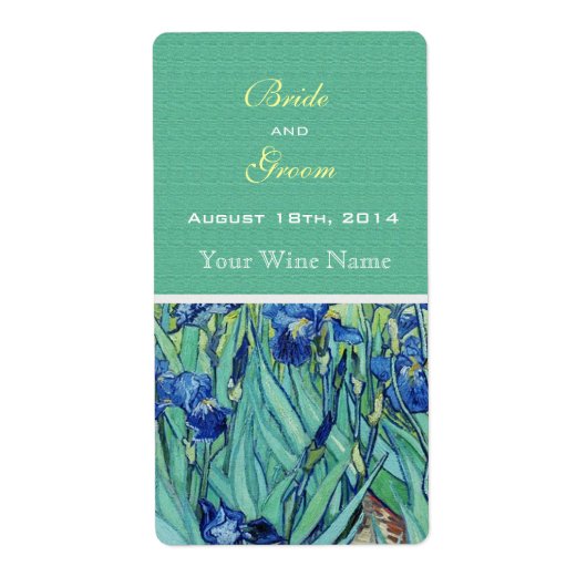 アイリス素晴らし・ア結婚ートのワインラベル ラベル (正面)