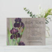 アイリス素朴トブライダルシャワー招待状 招待状 (スタンド正面)