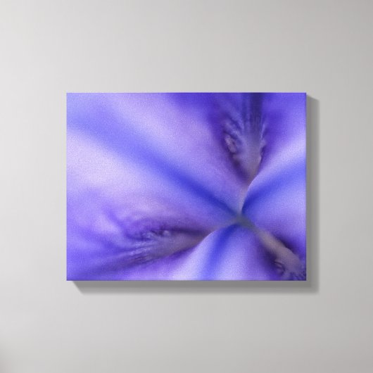 アイリス紫色の花のクローズアップ キャンバスプリント (正面)