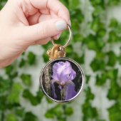 アイリス紫色Keychain キーホルダー (手)