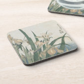 アイリス花およびバッタ、c.1830-31 コースター (左側)