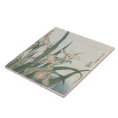 アイリス花およびバッタ、c.1830-31 タイル (側面)