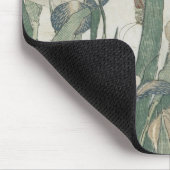 アイリス花およびバッタ、c.1830-31 マウスパッド (コーナー)