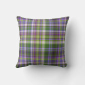 アイリス花の紫と緑の草原 クッション (裏面)