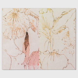 アイリス花包み紙 ラッピングペーパー