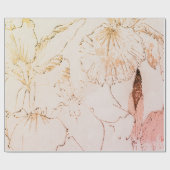 アイリス花包み紙 ラッピングペーパー (フラット)