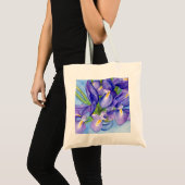 アイリス花瓶絵画のトートバッグ トートバッグ (正面(商品))