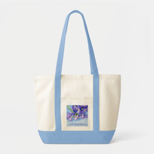 アイリス花瓶絵画のトートバッグ トートバッグ (正面)