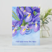 アイリス花瓶絵画の招待状 招待状 (スタンド正面)