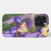 アイリス花iPhoneケース iPhoneケース (裏面横)