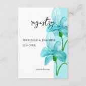 アイリス芸術的ブルーウォーターカラーアートエンクロージャカード エンクロージャーカード (正面)