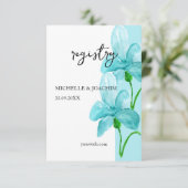 アイリス芸術的ブルーウォーターカラーアートエンクロージャカード エンクロージャーカード (スタンド正面)