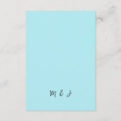 アイリス芸術的ブルーウォーターカラーアートエンクロージャカード エンクロージャーカード (裏面)